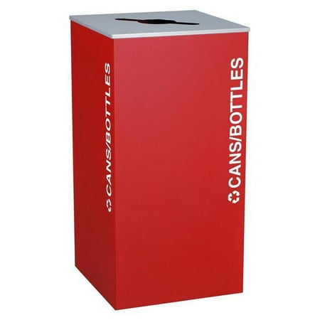 

Ex-Cell Kaiser RC-KD36-C RBX 36 Gallon Square Recycling Receptacle Ruby Texture