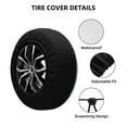 thumbnail image 4 of Waterproof Spare Wheel Cover, Luck Koi Adjustable Wheel Cover For Jeep Trailer Rv Suv Car, 14 Inch, 4 of 8