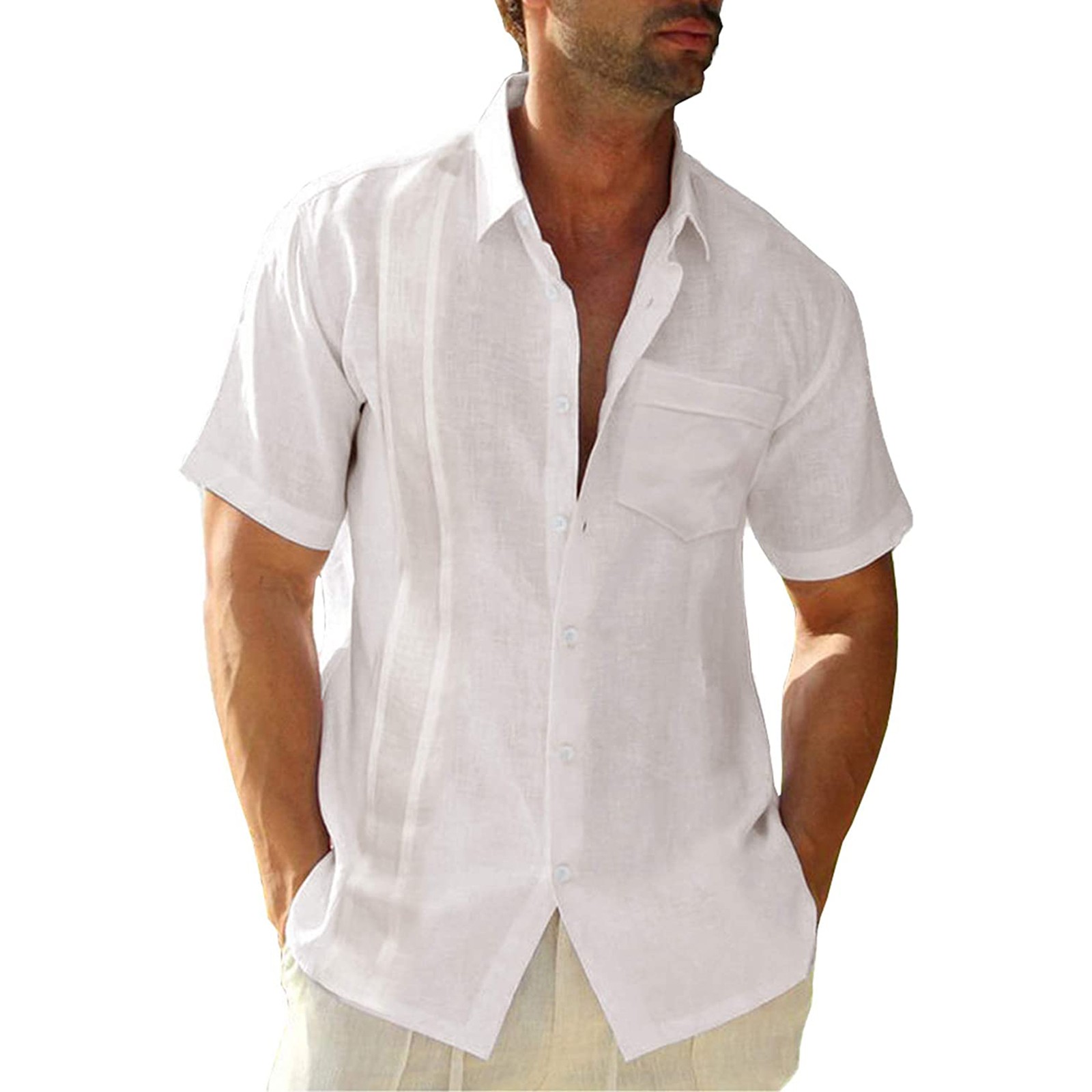 men's short sleeve dress shirts with pockets