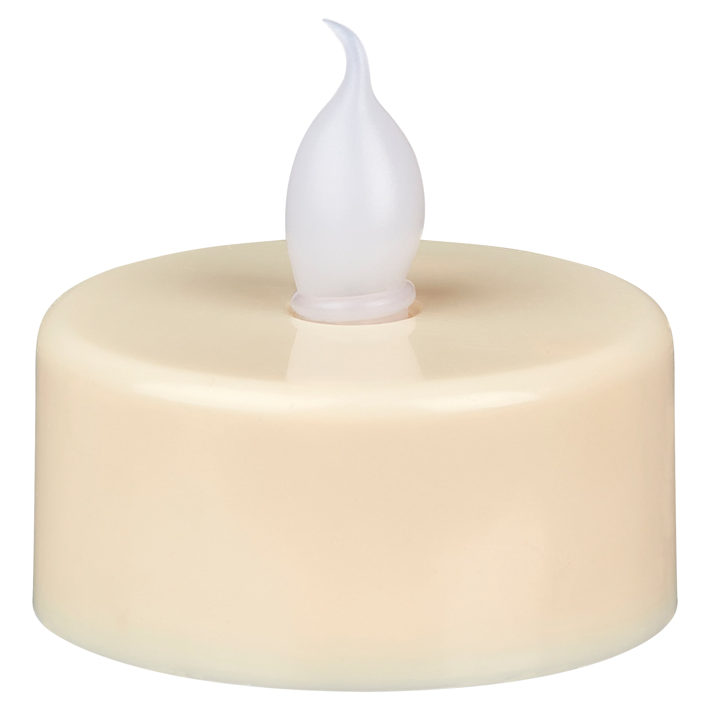 Mainstays Flameless LED Tealights Candles, Ivory, Set of 6, Unscented