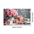 thumbnail image 3 of Pink Peony Themed Happy Mothers Day Banner Background Decor Party Supplies for Family Gatherings Photo Backdrop Decorations Tea Party Celebrations, 3 of 7