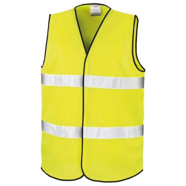 Result Core - Chaleco de Seguridad para Adultos Unisex - Pack de 2 (Amarillo fluorescente)
