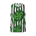 thumbnail image 2 of Easygdp Palm Greenery Men's Mesh Basketball Jersey Quick Drying Sleeveless Shirts Fitted Muscle Tank Tops Sport Round Neck T-Shirt - 3X-Large, 2 of 9