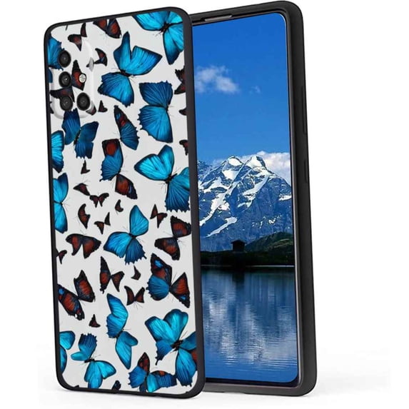 Butterflies2-112 Phone Case, Degined for Samsung Galaxy A51 4G Case Men Women, Flexible Silicone Shockproof Case for Samsung Galaxy A51 4G