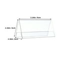 thumbnail image 2 of OULII 10Pcs Transparent Acrylic Name Plate Holders Dual Sided Desk Sign Display for Office, 2 of 6
