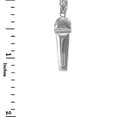 thumbnail image 2 of STERLING SILVER MICROPHONE PENDANT NECKLACE - Pendant with 18" chain, 2 of 2