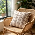 thumbnail image 4 of BiFandian Striped Woven Throw Pillows, Coastal Style Linen Decorative Pillows, Bohemian Minimalist Cushions for Sofa Couch Bed Living Room Bedroom Indoor Decor, 4 of 6