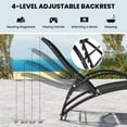 thumbnail image 5 of GVN Outdoor Rocking Chair Rocking Chairs & Gliders,2-in-1 Outdoor Rocking Chair with 4-Position Adjustable Backrest for Patio Porch Poolside-Black, 5 of 10