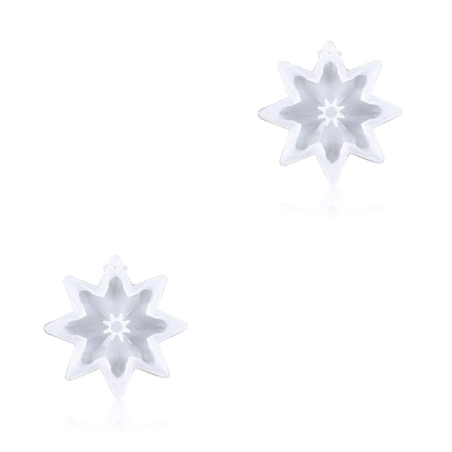 Kearding Moldes de copo de nieve colgante de silicona DIY artesanía hogar espejo decoración hecha a mano molde regalo resina suave Type2 NO2