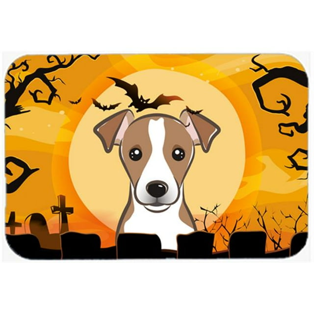 Halloween Jack Russell Terrier Kitchen & Bath Mat, 20 x 30