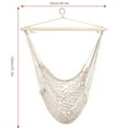thumbnail image 3 of Tebru Camping Swing, Outdoor Hanging Chair,Outdoor Camping Garden Adult Swing Hanging Seat Hammock Indoor Rope Chair, 3 of 8