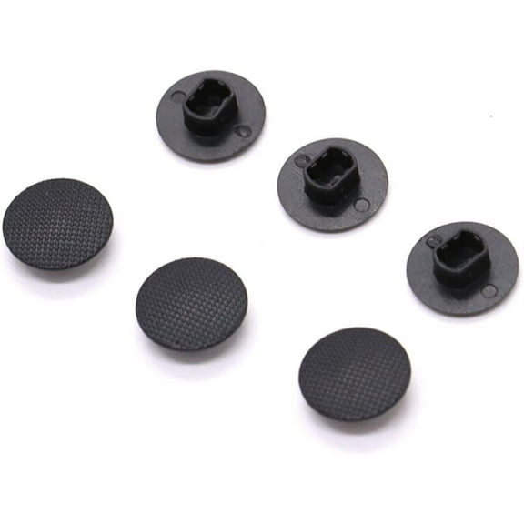 Lot Of 6 Pack Black Analog Joystick Stick Cap Cover Button For PSP 1000 2000 3000