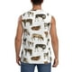 thumbnail image 4 of Fotbe Cow Men's Camiseta sin Mangas Estampada para Hombres, Playera Casual para Gimnasio, Entrenamiento, Playa-Small, 4 of 7