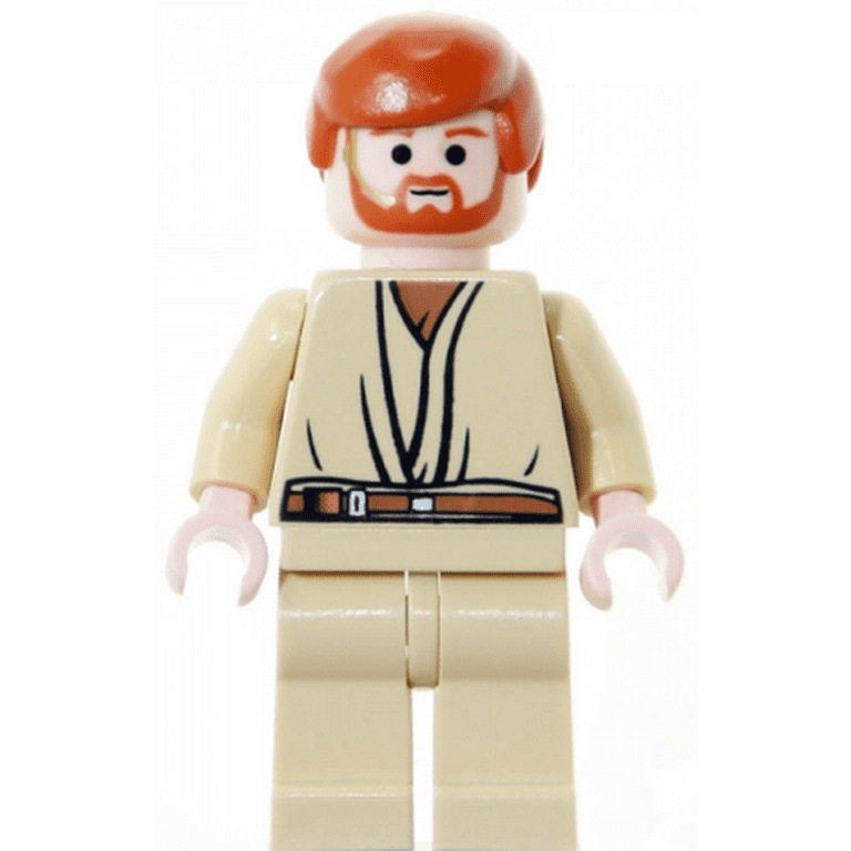 sløjfe forvrængning uafhængigt LEGO Star Wars Obi-Wan Kenobi, Tan Legs, Light Flesh Head with Headset (set  7661) Minifigure - Walmart.com