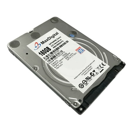 5400rpm 8mb Notebook Hard Drive - Generic (MaxDigital) 160GB 8MB Cache 5400RPM SATA 3.0Gb/s 2.5inch Laptop Hard Drive w/1-Year Warranty