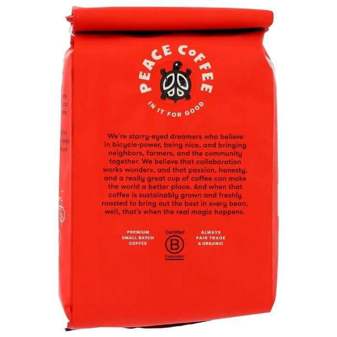 Peace Coffee Whole Bean Birchwood Breakfast Blend 12 oz