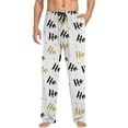 thumbnail image 7 of Pajama Pants Men Funny Christmas Printed Mid Waisted Casual Pants with Drawstring and Comfortable Loose Pants Lounge Bottoms Soft Sleepwear, 7 of 7