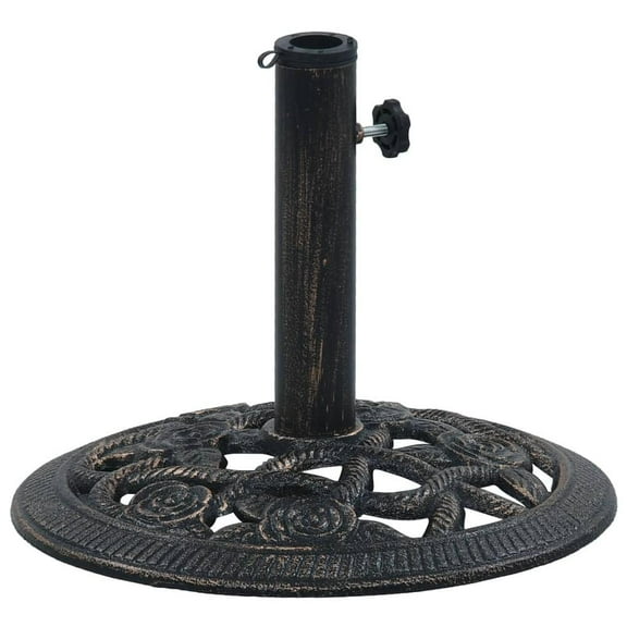 vidaXL Umbrella Base Bronze 9 kg 15.7" Cast Iron, 47865