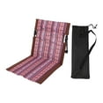thumbnail image 1 of jinwen Chaise de Camping Pliante avec Dossier Portable pour Cour Randonnée Bain de Soleil Bord Brun, 1 of 9