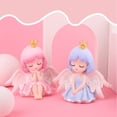 thumbnail image 4 of ZAXARRA Desktop Decor Angel Cake Shaped Statue Resin Artware Decorative Tools, 4 of 9