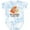 Tie Dye Blue, variant on Inktastic Grandma Loves Me Woodland Fox Boys or Girls Baby Bodysuit