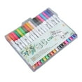 thumbnail image 1 of Double Head Markers Pen, Dual Brush Markers Pen Color Pen  Soft  Water Based Professional Strong Ink Absorption 36 Colors  For Hand Drawn Coloring, 1 of 8