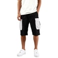 thumbnail image 2 of GrmtClth Cargo Shorts for Men Relaxed Fit Hiking Shorts Below Knee Elastic Waist Workout Shorts Outdoor Lightweight Athletic Shorts with Flap Pocket White 3XL, 2 of 5