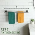 thumbnail image 6 of KOKOSIRI Bathroom 24 Inch Towel Bars Double Bath Towel Holders Wall Mount Polished Chrome B5005CH-L24, 6 of 9