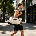 thumbnail image 4 of Large Capacity Gym Bag with Wet Dry Compartments, Sports Travel Tote with Shoe Pocket, Crossbody Duffel Bag for Trolley Attachment, Multifunctional Bag for Gym and Weekend Trips, 4 of 6