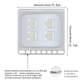 thumbnail image 2 of Luz de inundación LED de 10/20 W, luz de seguridad para jardín, césped, luz de pared exterior para patio (blanco frío), 2 of 5