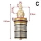 thumbnail image 5 of Thermostatic Mixer Valve,Shower Valve, Brass Replacement Thermostatic Cartridge, Replacement 20-48 C, 5 of 5