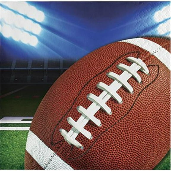 Football Party Paper Beverage Napkins 16 Count for 8 Guests