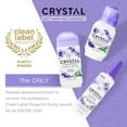 thumbnail image 3 of Crystal Mineral Deodorant Roll-On, Lavender & White Tea, Purple, 2.25 Fl Oz, 3 of 6