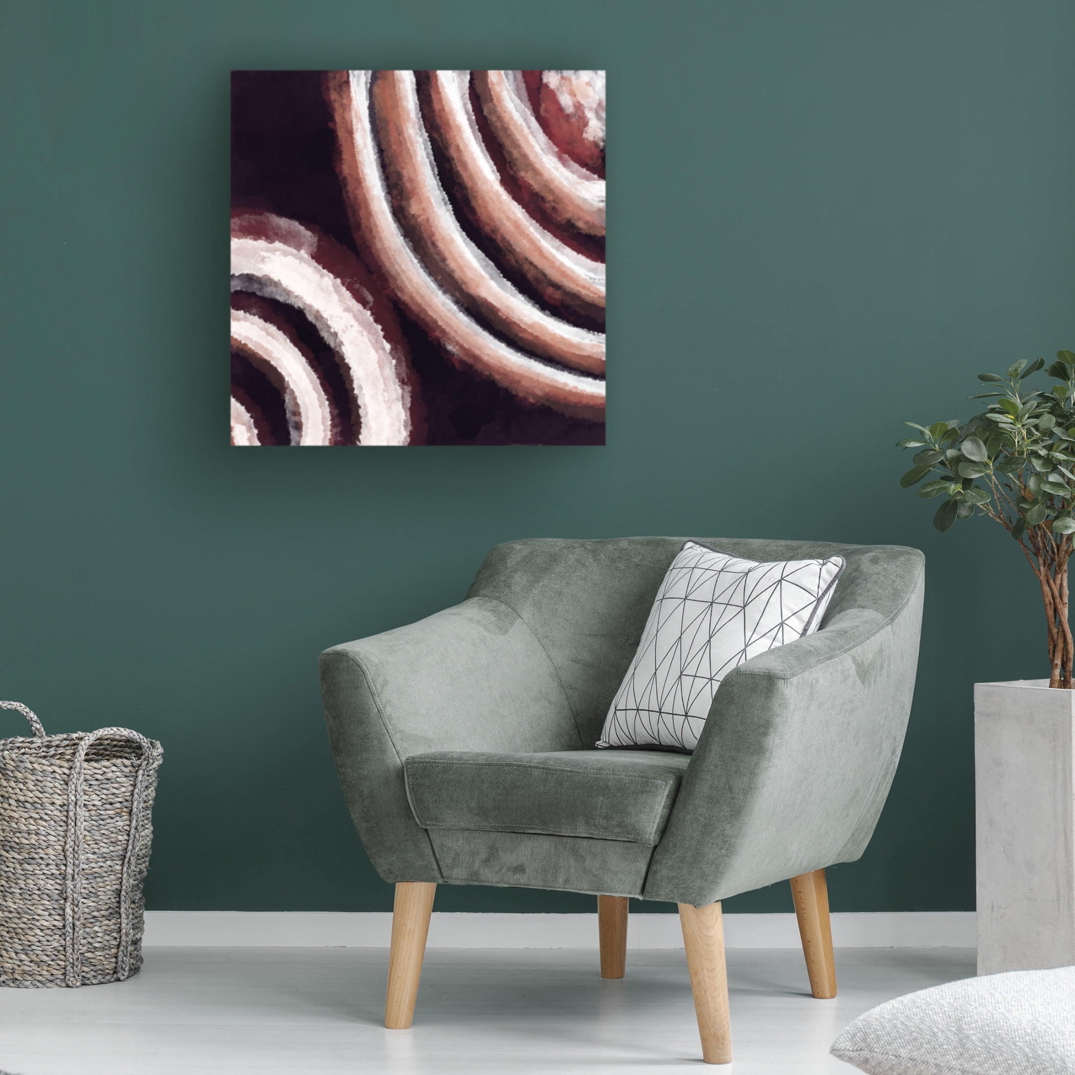 Trademark Fine Art Emel Tunaboylu  Brown Abstract 1 Canvas Wall Art