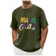 thumbnail image 5 of Casual Summer Tops Carnaval Impreso de Manga Corta Cuello Redondo, Poliéster Ligero para la Fiesta de Verano de Primavera, 5 of 9
