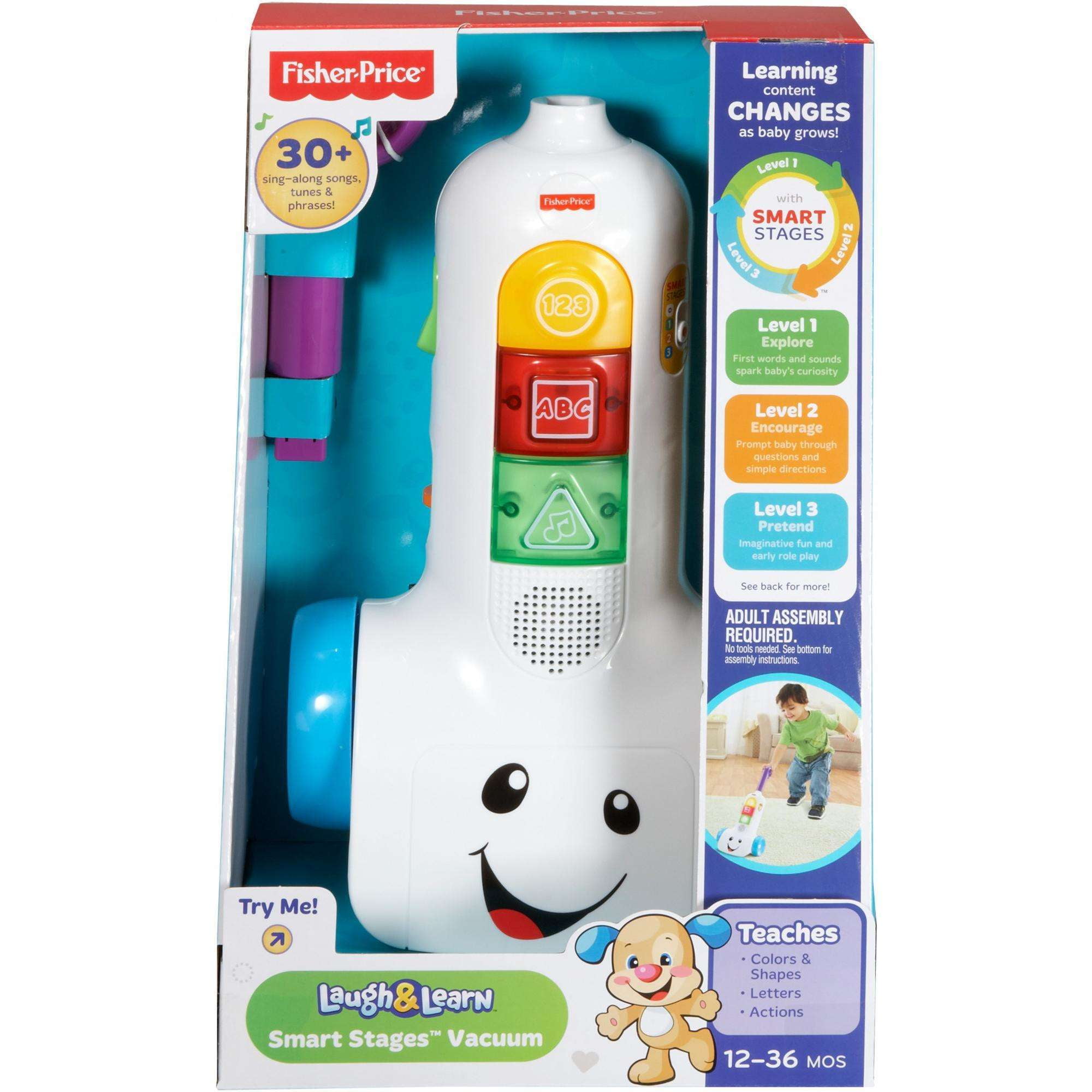 Fisher-Price Laugh and Learn Toddler Toy Vacuum with Lights Music and Song  887961600827