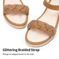 thumbnail image 3 of DREAM PAIRS Girls Sandals Espadrille Flatform Platform Wedge Open Toe Summer Shoes, 3 of 6