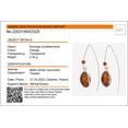 thumbnail image 4 of Sterling Silver and Baltic Honey Amber Earrings "Christy", 4 of 7