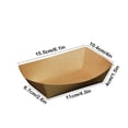 thumbnail image 3 of DPTALR Disposable Kraft Paper Box Food Grade Open Box Greaseproof Paper Box Chicken Rice Fries Storage Box, 3 of 8