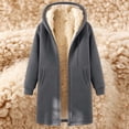thumbnail image 5 of Mens Fleece Full Zip Hoodie Casual Solid Color Outdoor Pocket Long Sleeve Warm Hoodie Coat, 5 of 7