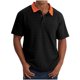 thumbnail image 2 of pstuiky camisetas de hombre, Camisa deportiva informal de manga corta con solapa y medio botón para hombre camisetas de hombre s, 2 of 5