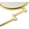 thumbnail image 4 of Wall Mirror, Wall Mounted Makeup Mirrors,8 Inch Double Sided Vanity Mirrors with Magnifying,Bathroom Extendable Swivel Mirrors,Black,5X, 4 of 5