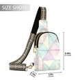 thumbnail image 2 of FORMRS Womens Crossbody Sling Bag Travel Daypack Shoulder Chest Backpack, Purple Geometric, 2 of 7