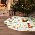 thumbnail image 5 of Balery Chickens A Printed Christmas Tree Skirt , Merry Christmas Party Christmas Tree Decoration,Adjustable Tree Skirt-30", 5 of 6