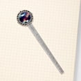 thumbnail image 4 of Galactic Planet Vintage Silver Lace-Edged Bookmark: a Delightful Gift for Book Lovers and Readers, 4 of 5