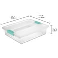 thumbnail image 3 of Caja de Almacenamiento Sterilite Grande con Clip Plástico Transparente Apilable, 3 of 9