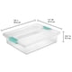 thumbnail image 3 of Caja de Almacenamiento Sterilite Grande con Clip Plástico Transparente Apilable, 3 of 9