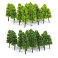 thumbnail image 4 of Pagoda Trees Model Train Railroad Scenery 1:150 20pcs Dark and Light Green, 4 of 6