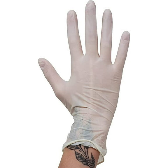 Kleen Chef Disposable Food Preparation Multi-Purpose Natural Latex Gloves