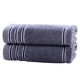 thumbnail image 2 of Nvzi toallas de algodón puro, toalla de mano de algodón suave para el hogar, súper suave, muy absorbente para ducha, piscina, toalla de mano de 27,56 x 13,39 pulgadas (marrón), 2 of 5